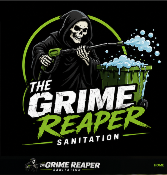 The Grime Reaper Sanitation logo